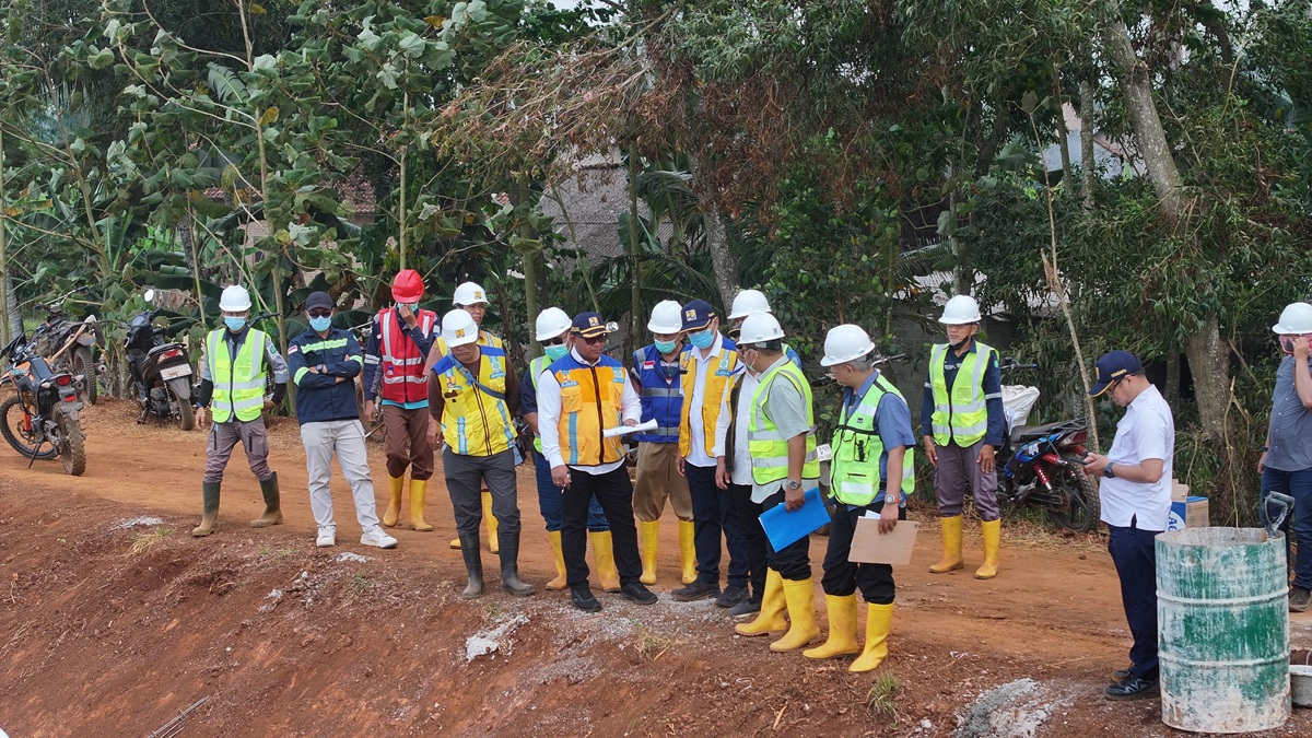 Kepala BBWS Mesuji Sekampung Tinjau Rehabilitasi Daerah Irigasi Jabung Kiri Lampung Timur