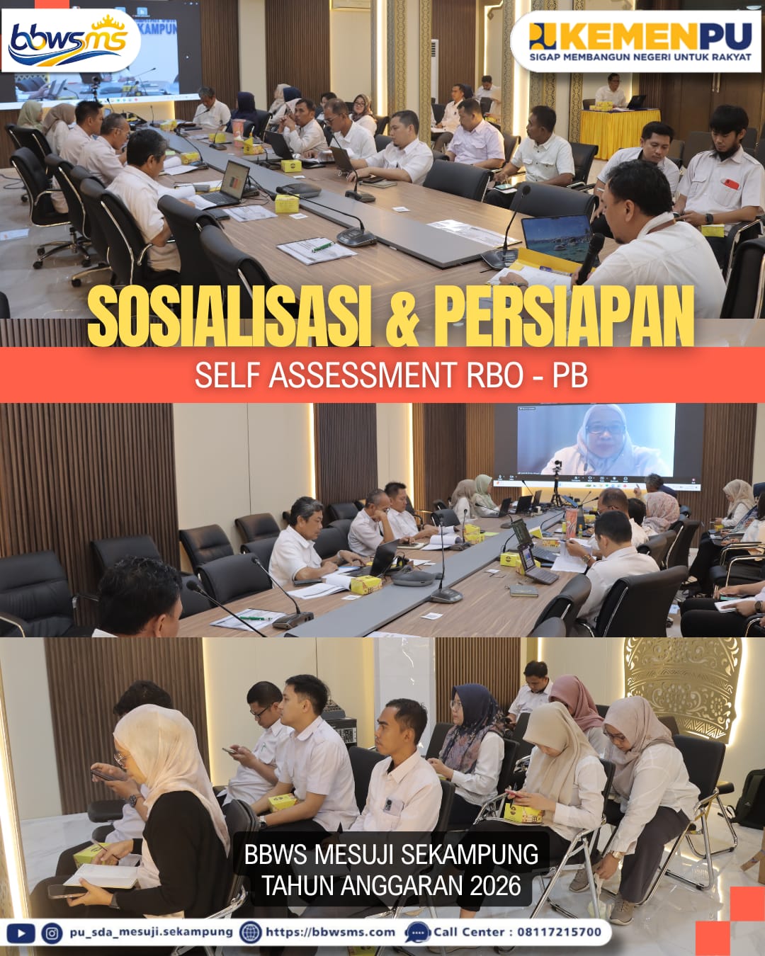 Sosialisasi dan Persiapan Self Assessment RBO-PB BBWS Mesuji Sekampung