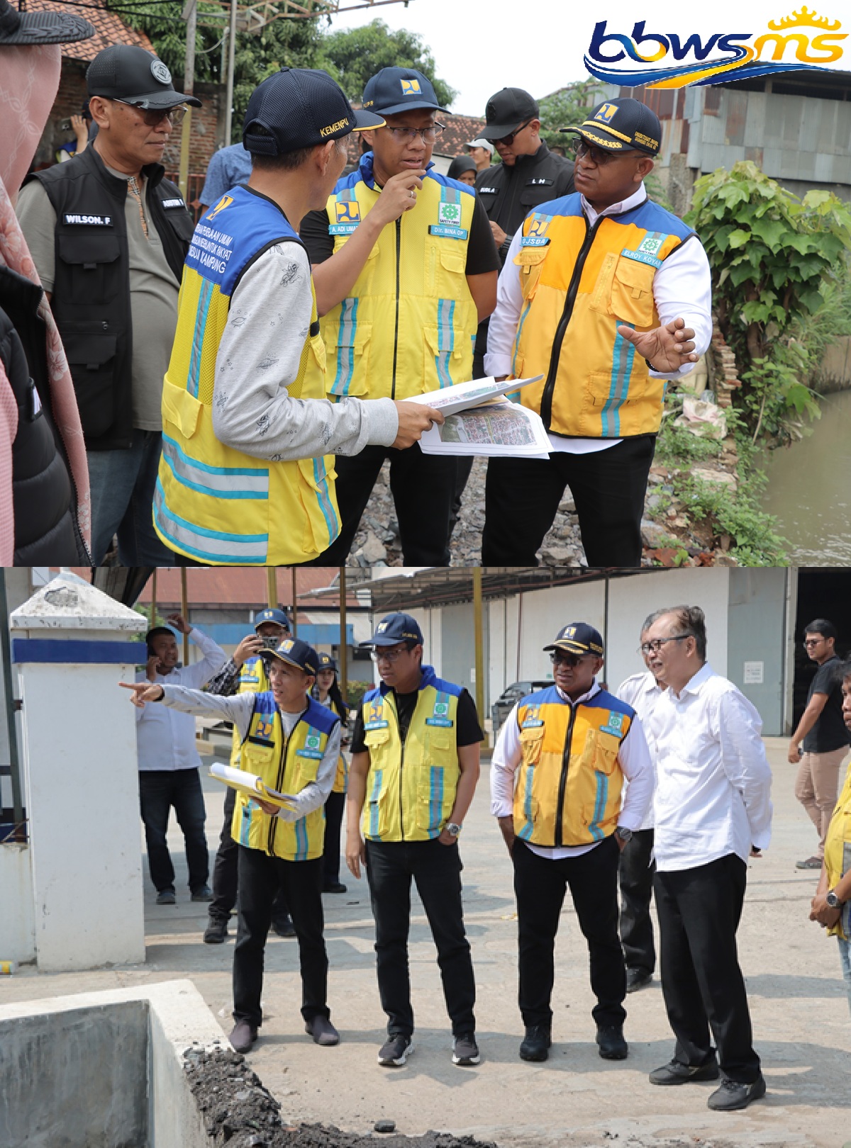Direktur Bina OP Ditjen Kementerian PU Tinjau Penanganan Sungai Rawan Banjir di Bandar Lampung