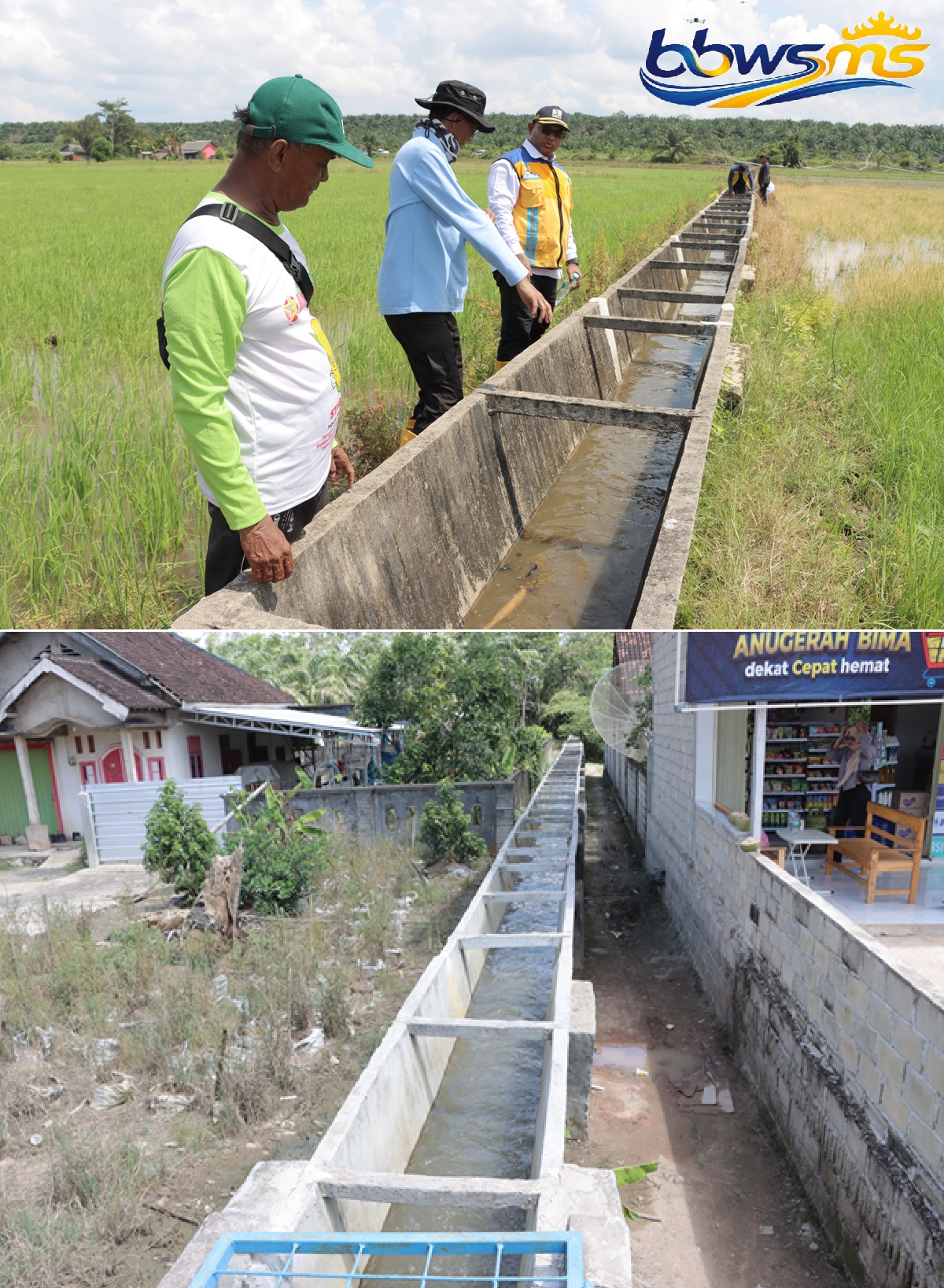Perbaikan Irigasi Gantung Rawajitu Rampung 100 Persen, Air Kembali Mengalir Hingga ke Ujung Persawahan