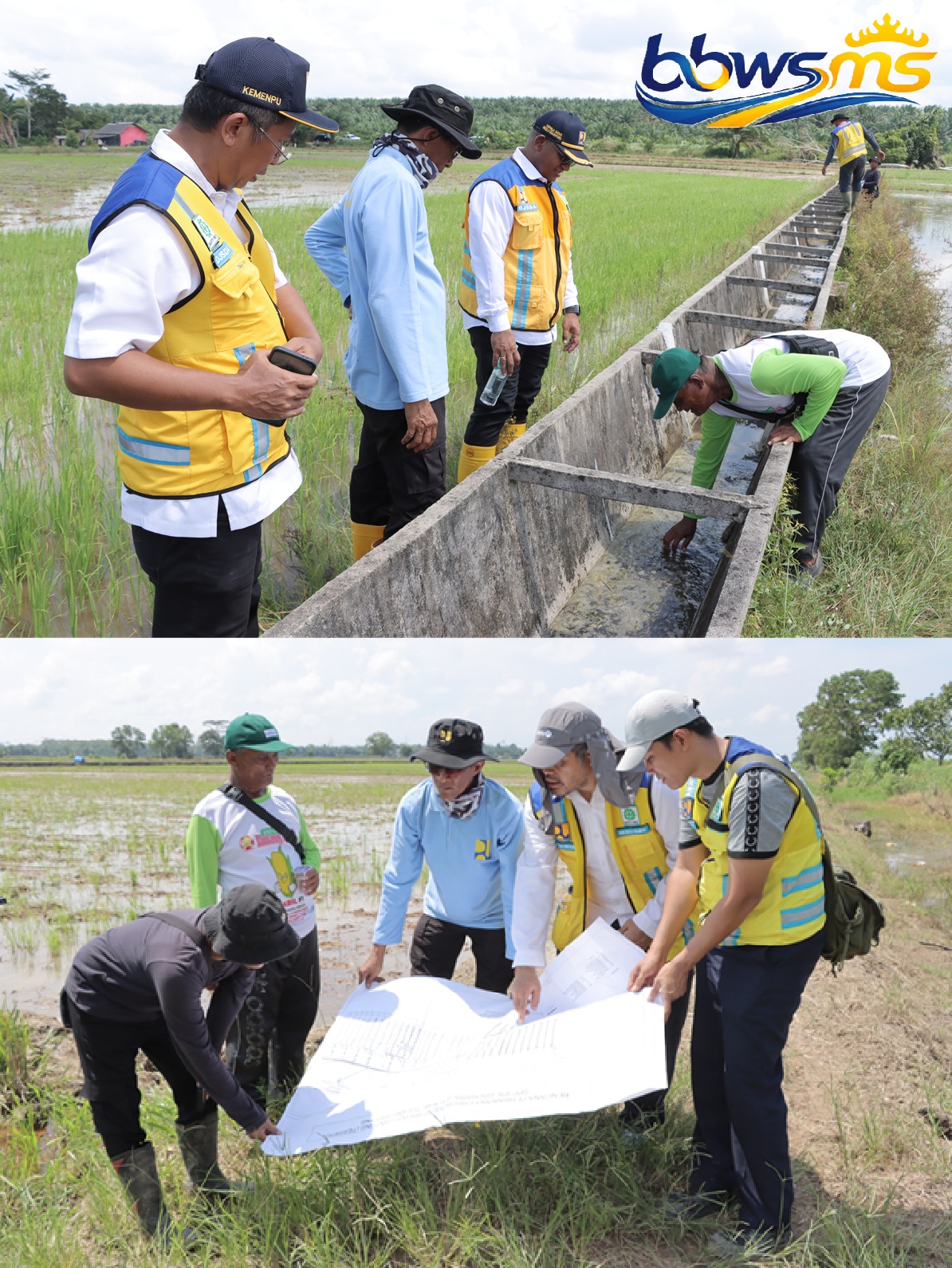 BBWS Mesuji Sekampung Lakukan Running Test Aliran Air Irigasi Gantung Mesuji-Tulang Bawang