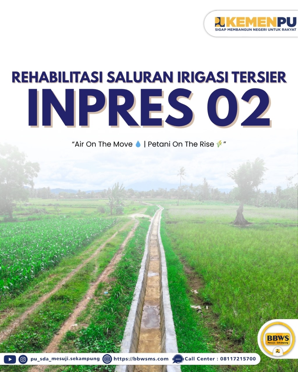 Rehabilitasi Saluran Irigasi Tersier – Inpres Nomor 02 Tahun 2025
