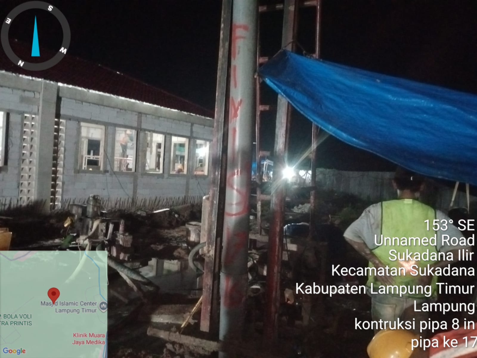 pembangunan sumur air tanah untuk sekolah rakyat 