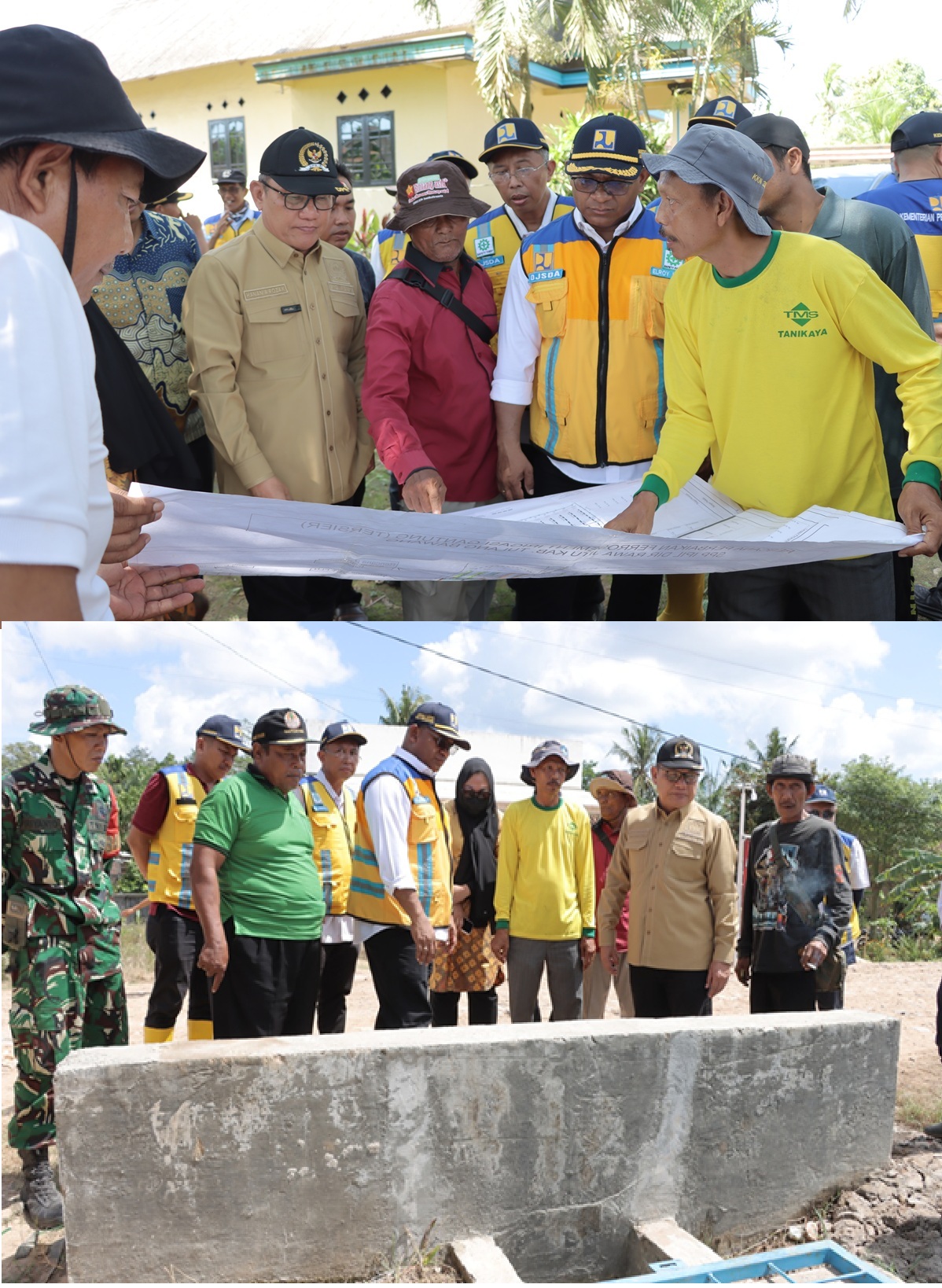 Peninjauan Irigasi Gantung Rawajitu