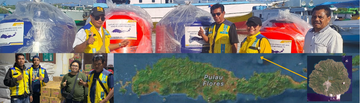 Kementerian PU Salurkan Bantuan Darurat di Pulau Palue Pascagempa Flores