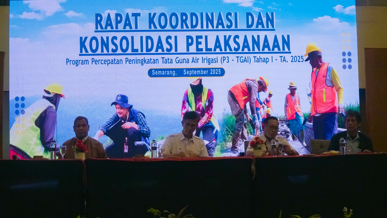  Rapat Koordinasi dan Konsolidasi P3-TGAI,  Air lancar Sawah Subur Petani Makmur