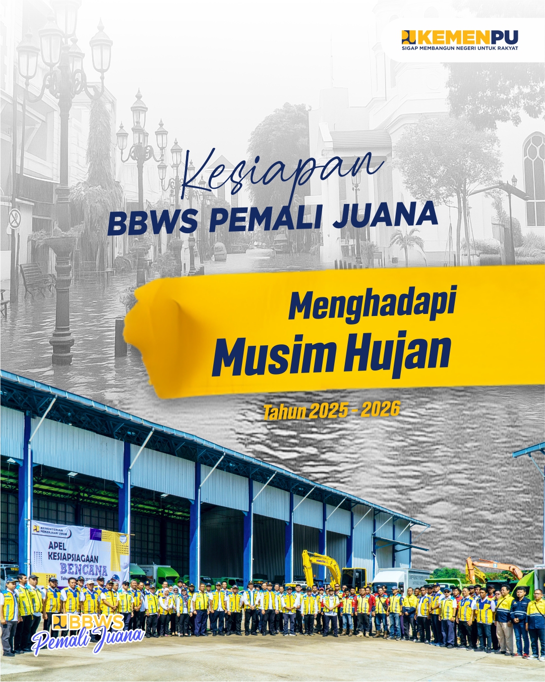 Kesiapan BBWS Pemali Juana Menghadapi Musim Hujan 