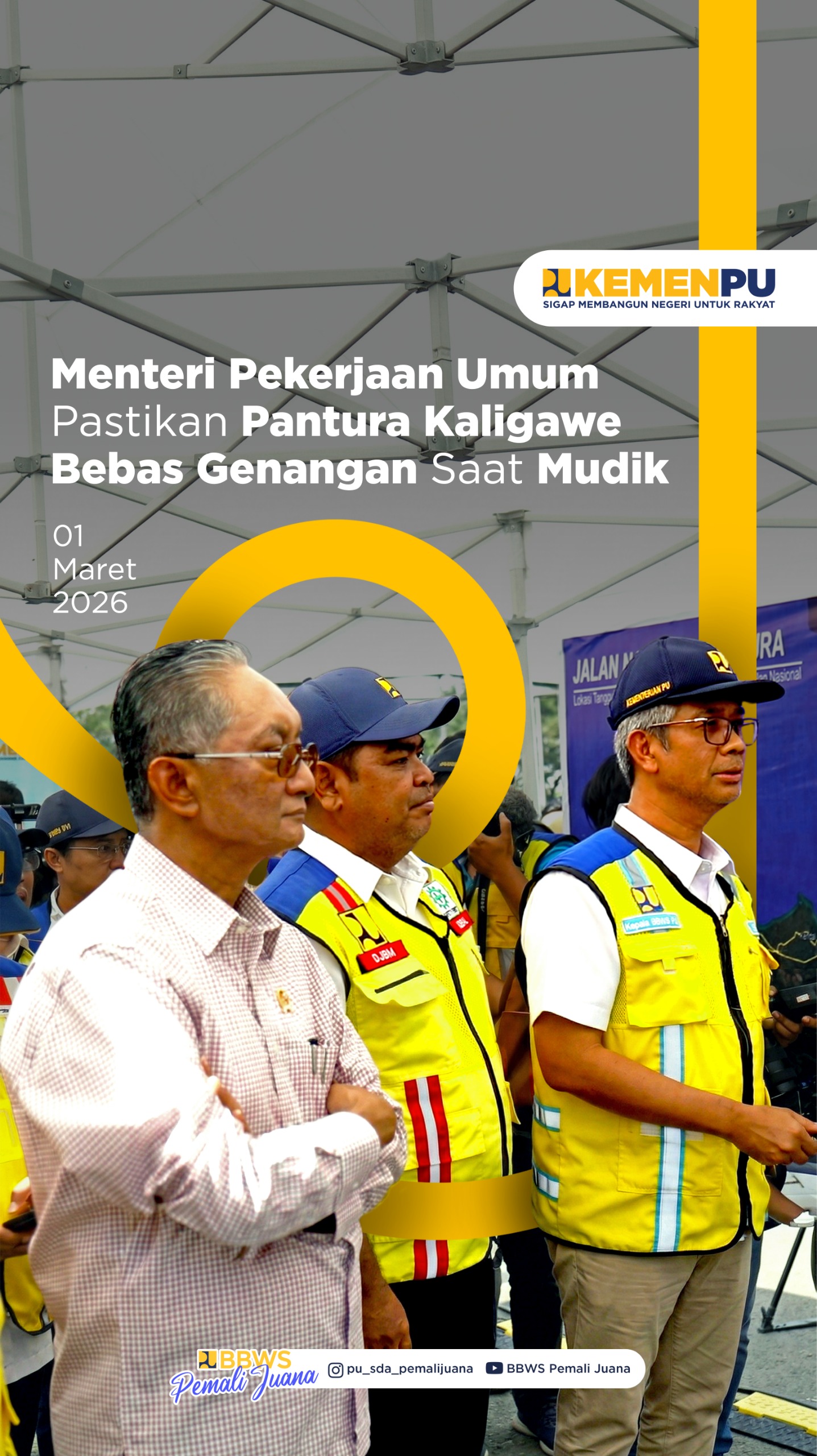 Menteri Pekerjaan Umum Pastikan Pantura Kaligawe Bebas Genangan Saat Mudik