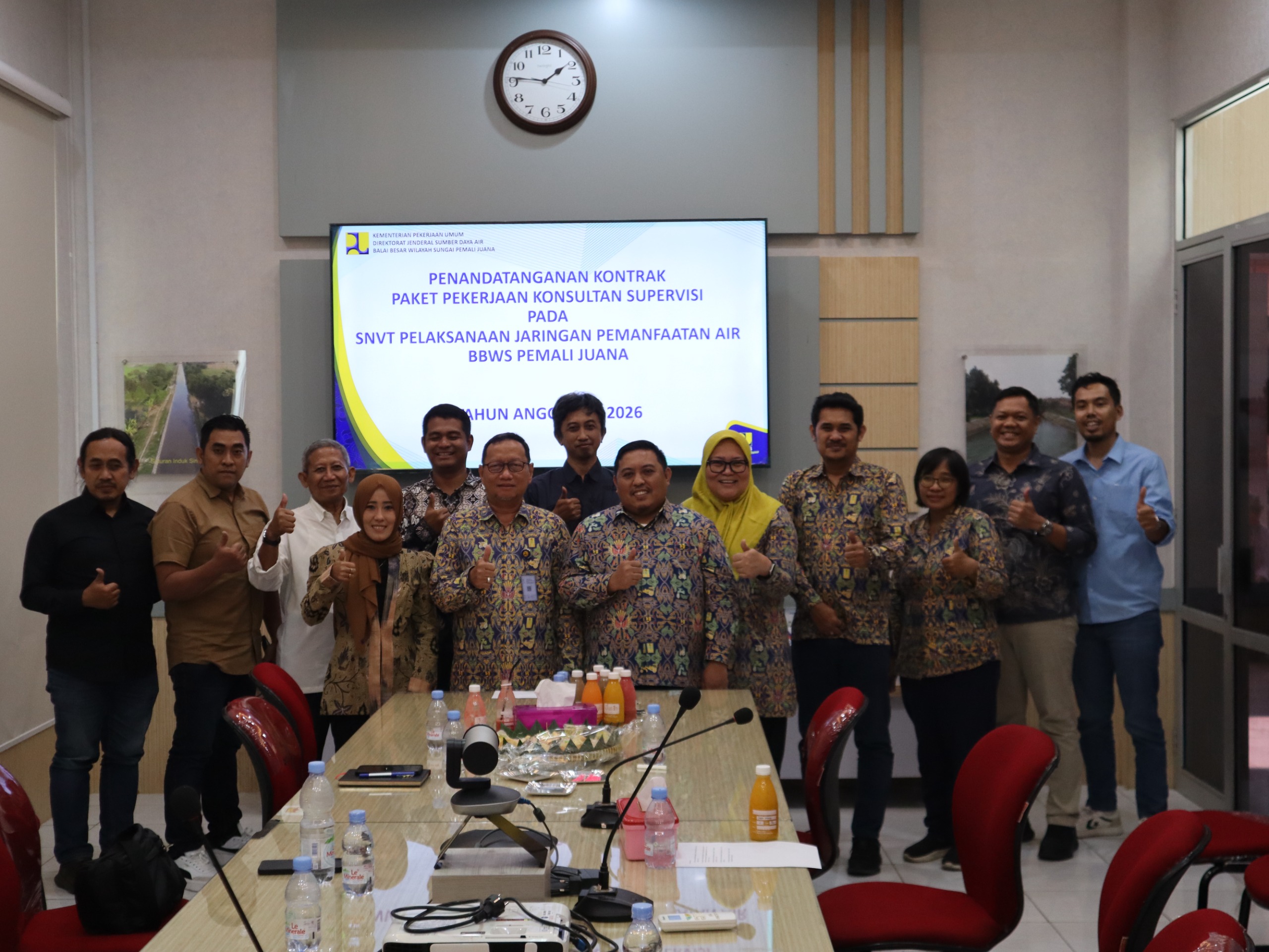 Penandatanganan Kontrak Pelaksanaan Paket Pekerjaan di SNVT PJPA