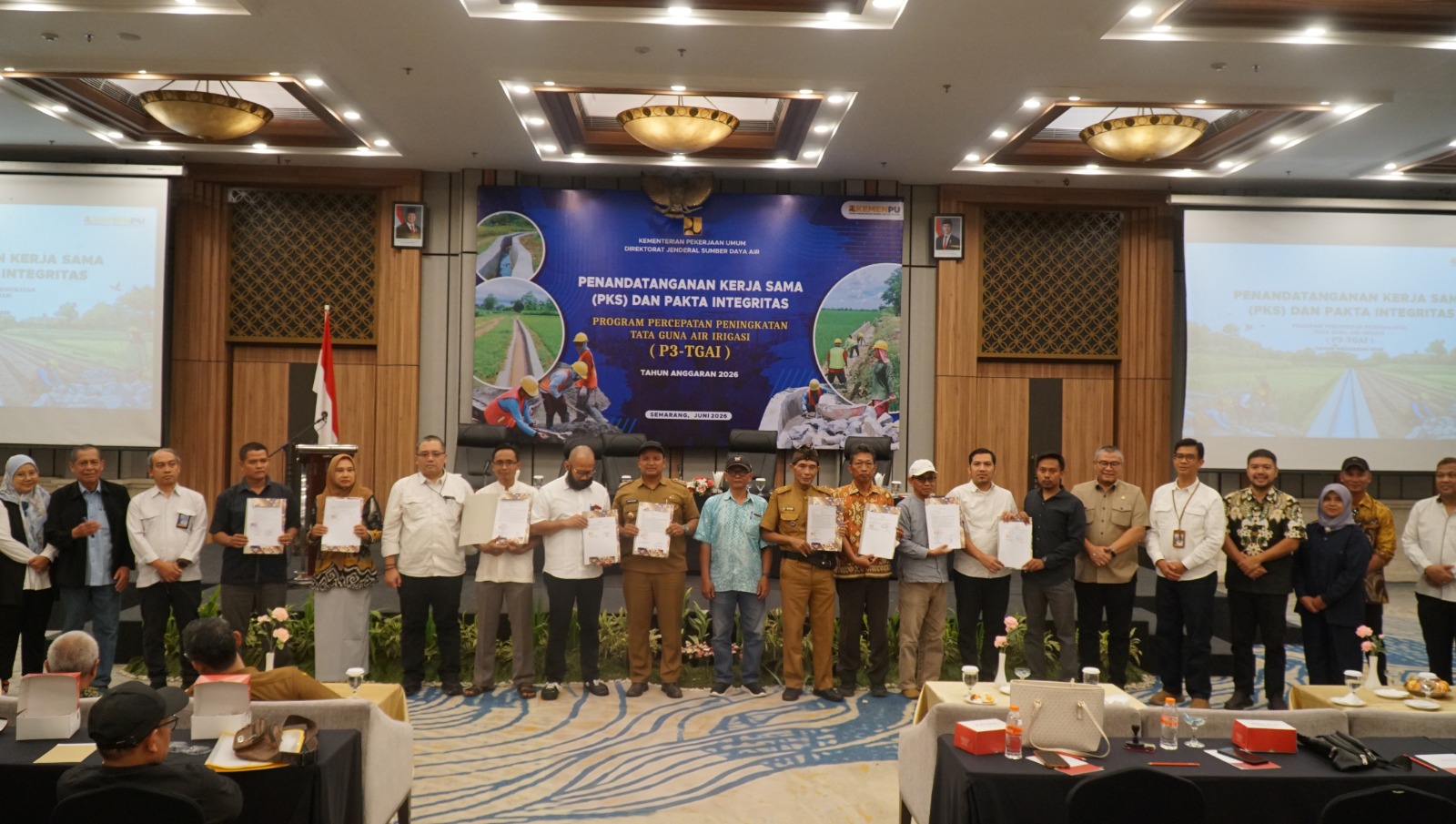 Penandatanganan Perjanjian Kerja Sama dan Pakta Integritas P3-TGAI Tahun Anggaran 2026