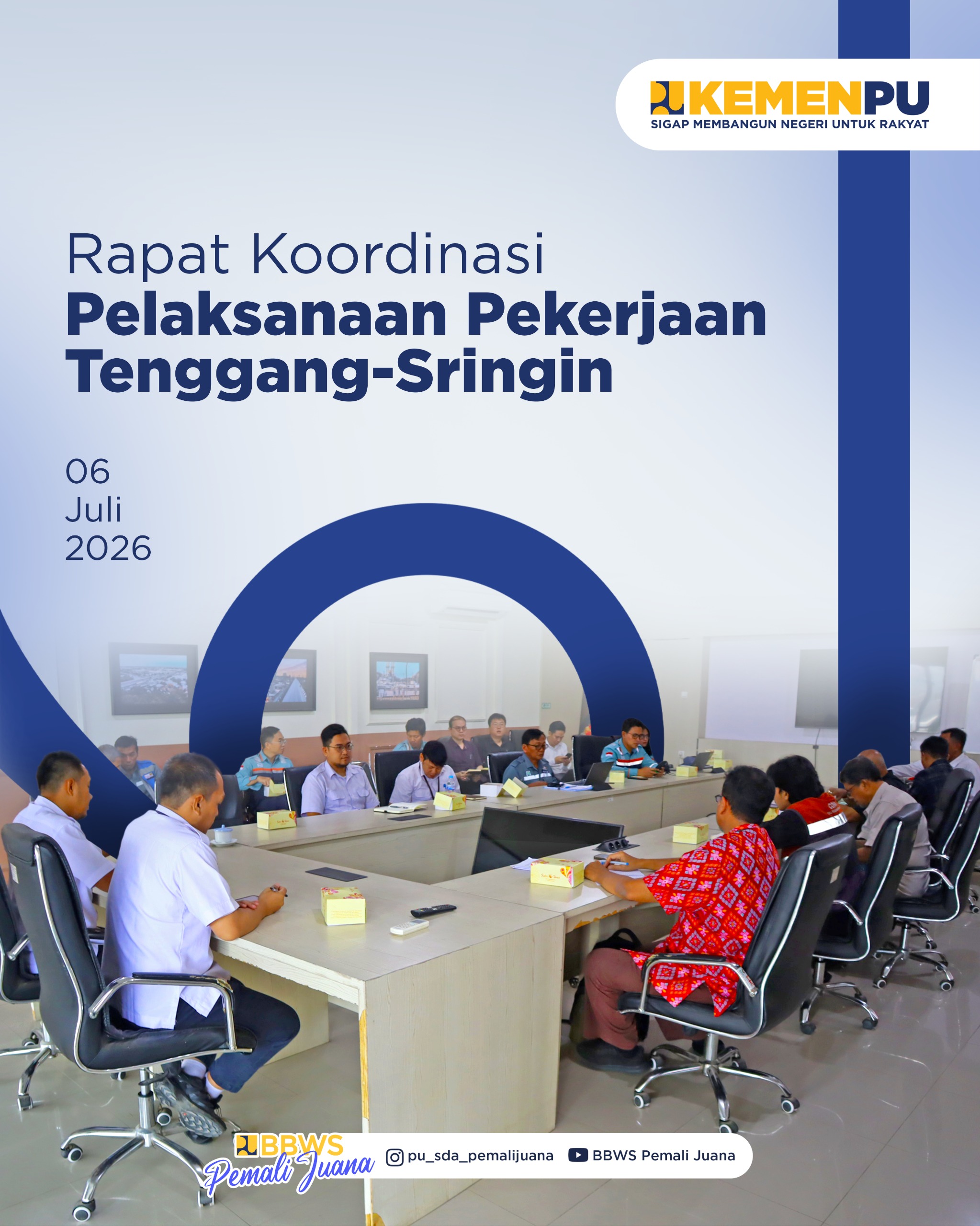 Rapat Koordinasi Pelaksanaan Pekerjaan Tenggang–Sringin