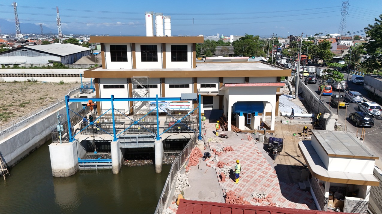Rumah Pompa Gebangsari Hampir Rampung, Perkuat Pengendalian Banjir Tenggang–Sringin