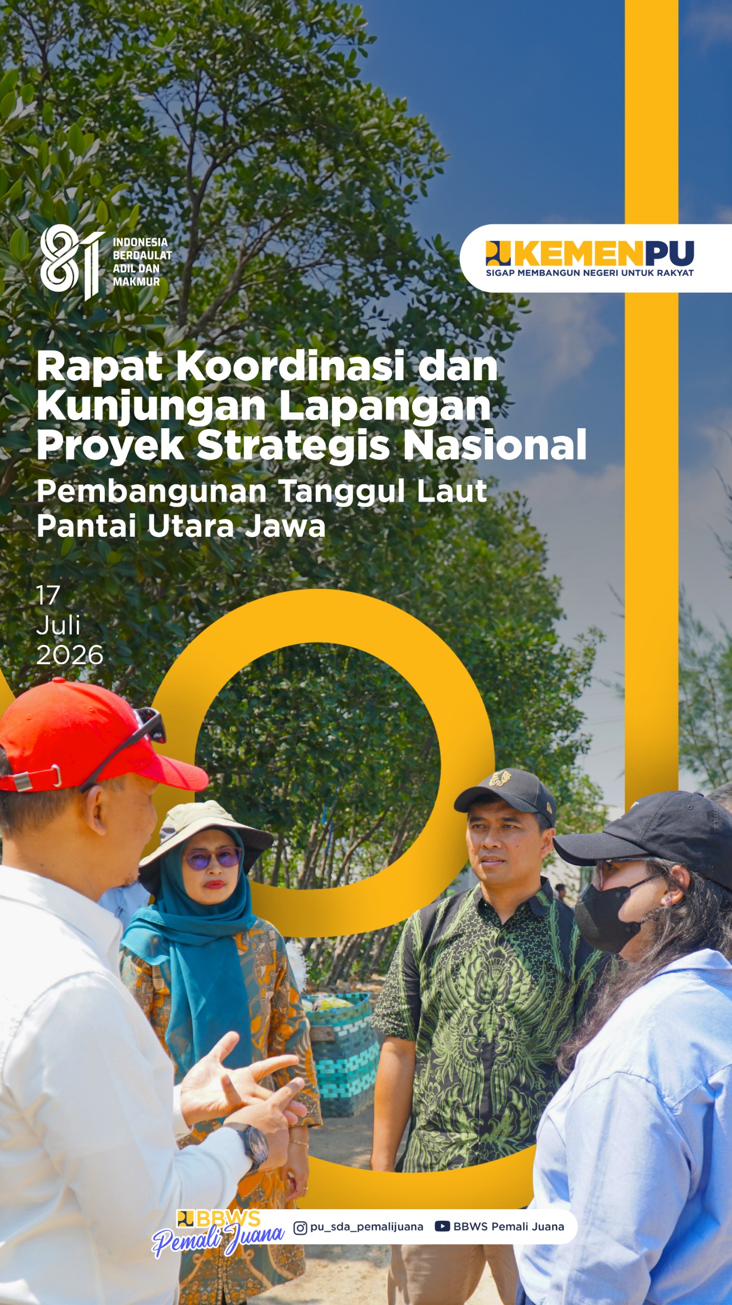 Rapat Koordinasi dan Kunjungan Lapangan Proyek Strategis Nasional 