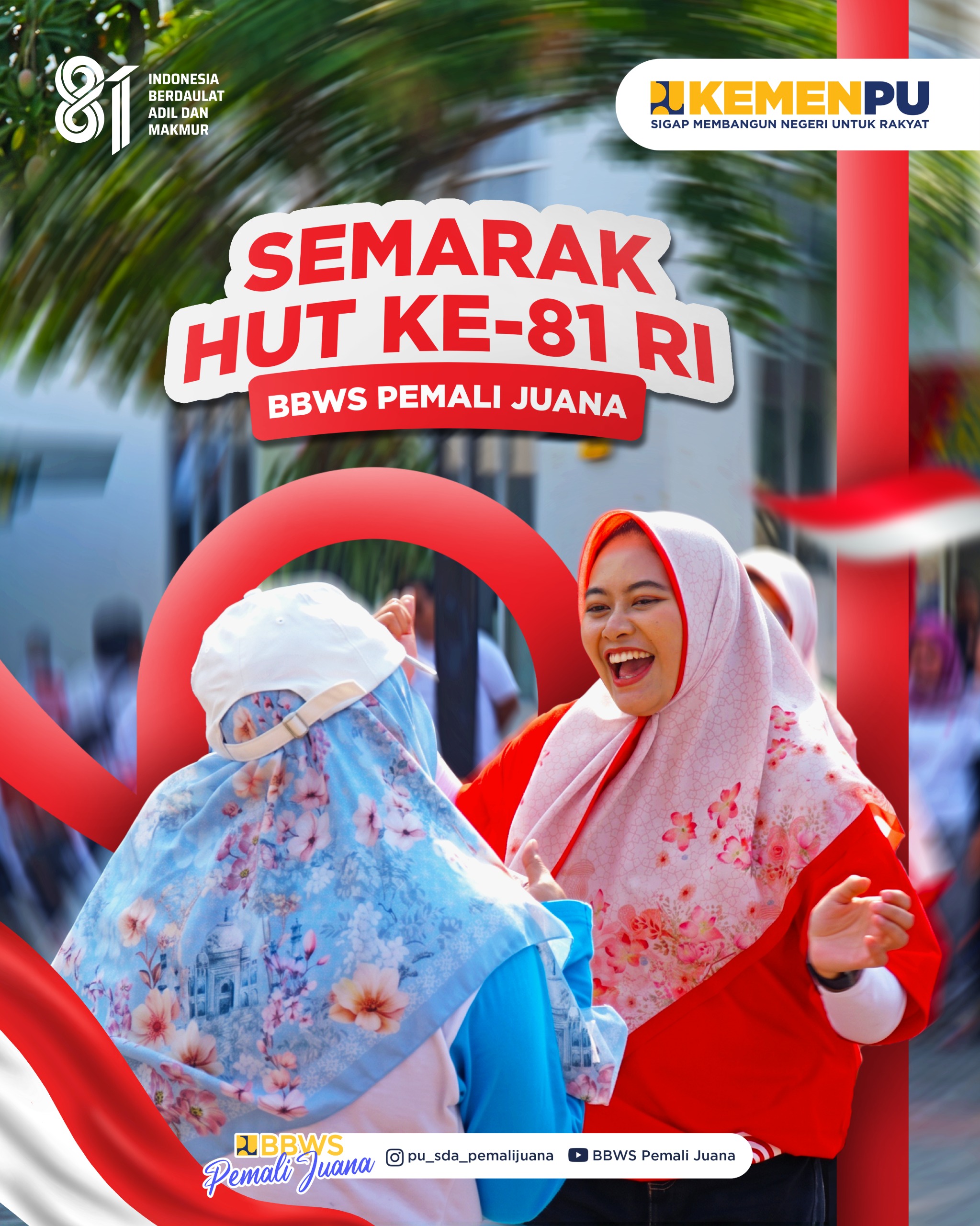 Semarak HUT ke-81 RI di Lingkungan BBWS Pemali Juana