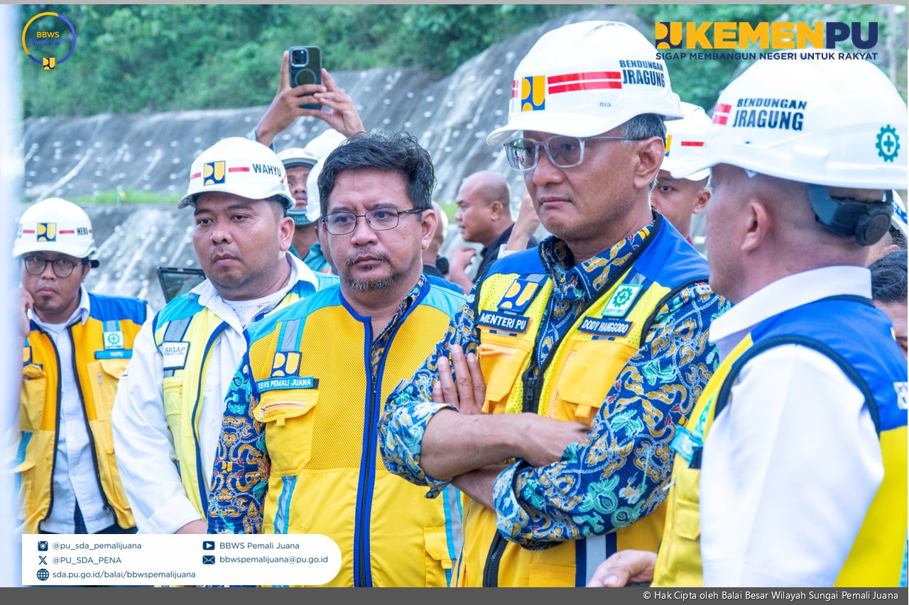 Menteri PU meninjau Rehabilitasi D.I Glapan