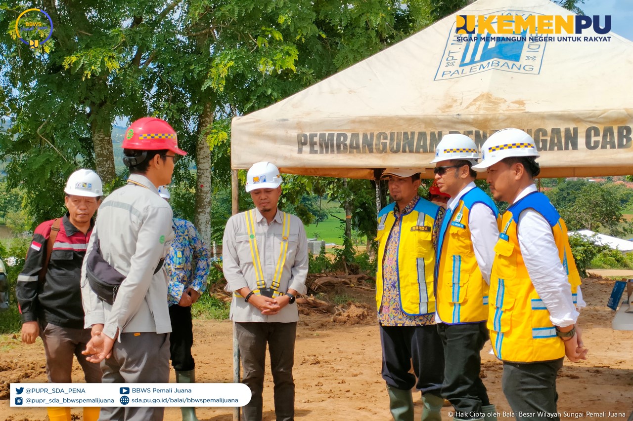 Monev Kabid PJSA ke Pembangunan Bendungan Cabean