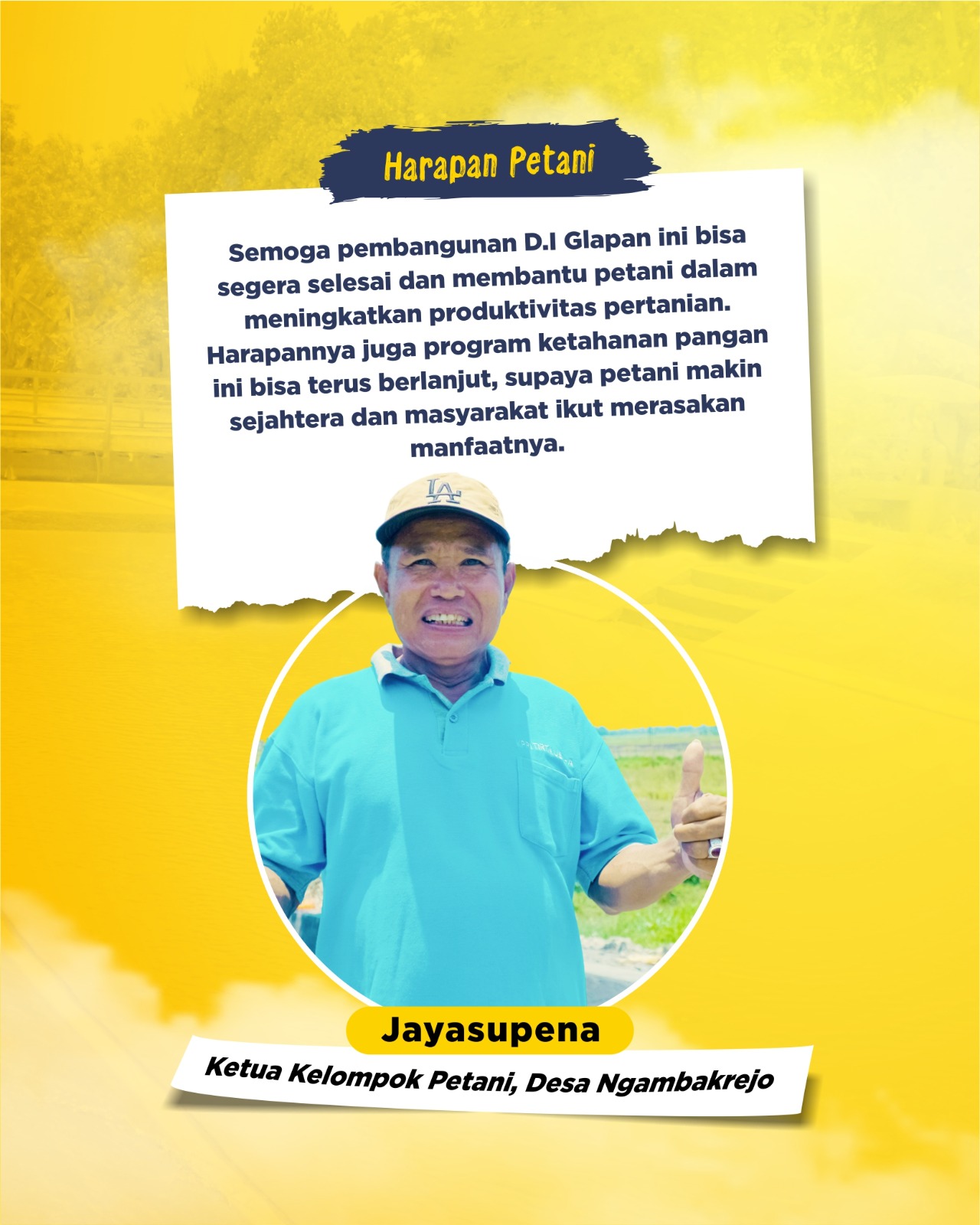 Tingkatkan Layanan Irigasi Melalui Saluran tersier DI Glapan