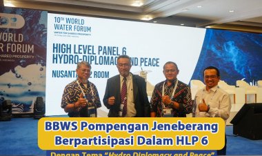 Kepala Balai Besar Wilayah Sungai Pompengan Jeneberang turut berpatisipasi dalam High Level Panel 6 dengan tema Hydro Diplomacy and Peace