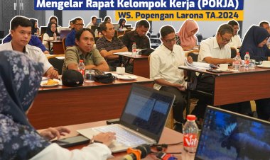 BBWS Pompengan Jeneberang Mengelar Rapat Kelompok Kerja (POKJA) WS. Pompengan Larona TA. 2024