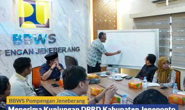 BBWS Pompengan Jeneberang Menerima Kunjungan DPRD Kabupaten Jeneponto