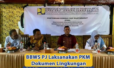 BBWS PJ Laksanakan PKM Dokumen Lingkungan Rehabilitasi Jaringan Air Baku Kabupaten Sinjai
