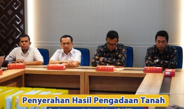 Penyerahan Hasil Pengadaan Tanah Pembangunan Jaringan Irigasi D.I Gilireng Kabupaten Wajo.