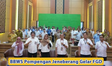 BBWS Pompengan Jeneberang Gelar FGD Penerimaan Negara Bukan Pajak Biaya Jasa Pengelolaan Sumber Daya Air