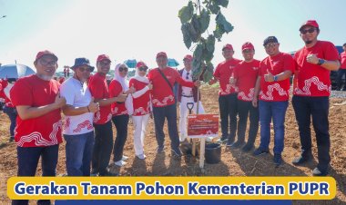 Gerakan Tanam Pohon Kementerian PUPR pada Rangkaian HUT RI ke-79 di Sulawesi Selatan