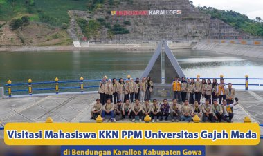Visitasi Mahasiswa KKN PPM Universitas Gajah Mada di Bendungan Karalloe