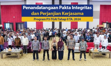 Penandatangaan Pakta Integritas dan Perjanjian Kerjasama Program P3-TGAI Tahap II TA. 2024