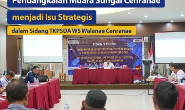 Pendangkalan Muara Sungai Cenranae menjadi Isu Strategis dalam Sidang TKPSDA WS Walanae Cenranae