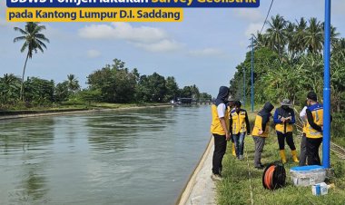 BBWS Pomjen Lakukan Survey Geolistrik Pada Kantong Lumpur D.I. Saddang