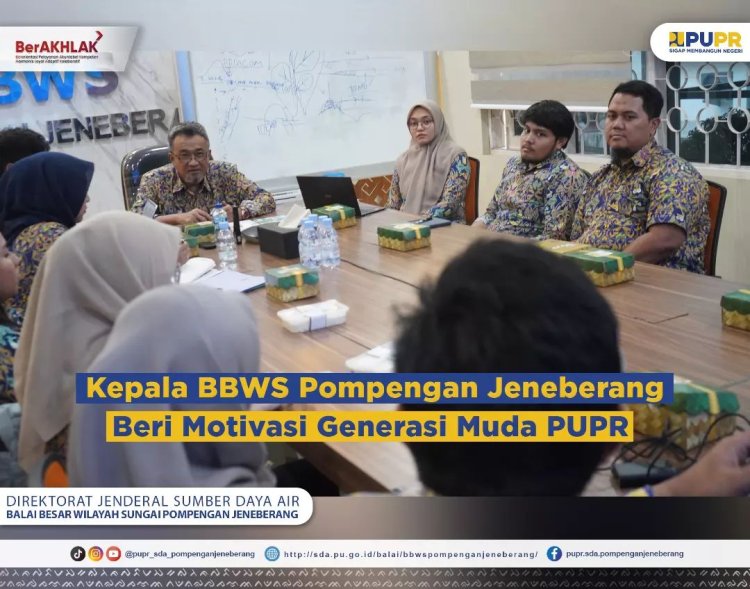 Kepala BBWS Pompengan Jeneberang Beri Motivasi Generasi Muda PUPR