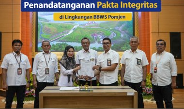 Penandatanganan Pakta Integritas di Lingkungan BBWS Pomjen