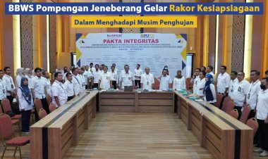 BBWS Pompengan Jeneberang Gelar Rakor Kesiapsiagaan Dalam Menghadapi Musim Penghujan