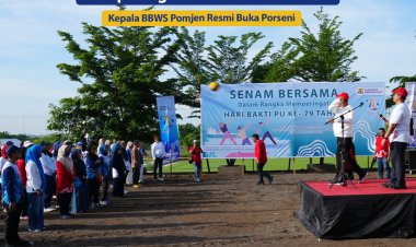 Memperingati Hari Bakti PU Ke-79, Kepala BBWS Pomjen Resmi Buka Porseni
