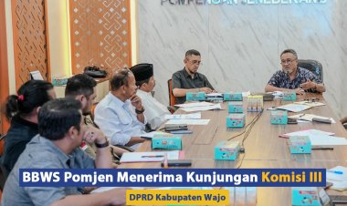 BBWS Pomjen Menerima Kunjungan Komisi III DPRD Kabupaten Wajo