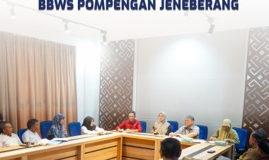 Bahas Infrastruktur Kewenangan Balai, Ketua  DPRD Kab. Barru Sembangi BBWS Pompengan Jeneberang