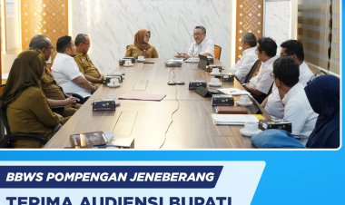 BBWS Pompengan Jeneberang Terima Audiensi Bupati Kab. Gowa