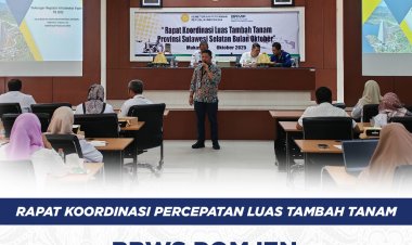 Rapat Koordinasi Percepatan Luas Tambah Tanam, BBWS PJ Hadir Sebagai Narasumber