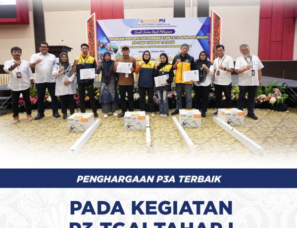 Penghargaan P3A Terbaik Kegiatan P3-TGAI Tahap I