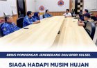 BBWS Pompengan Jeneberang dan BPBD Sulsel Siaga Hadapi Musim Hujan 2025–2026