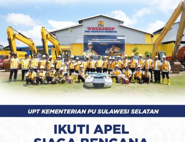 UPT Kementerian PU Sulsel Ikuti Apel Siaga Bencana