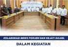 KOLABORASI : BBWS Pompengan Jeneberang & Kejaksaan Tinggi Sul-Sel dalam kegiatan Pendampingan Proyek Strategis (PPS).
