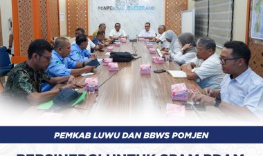Pemkab Luwu dan BBWS Pomjen Bersinergi untuk SPAM PDAM, Sungai, dan Bendung Suplesi Radda