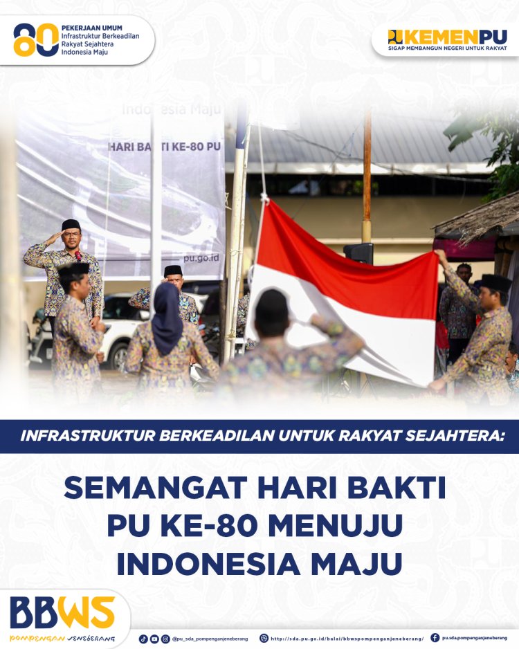 Infrastruktur Berkeadilan untuk Rakyat Sejahtera: Semangat Hari Bakti PU ke-80 Menuju Indonesia Maju