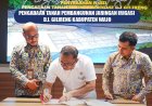 Penyerahan Hasil Pengadaan Tanah Pembangunan Jaringan Irigasi D.I. Gilireng Kabupaten Wajo