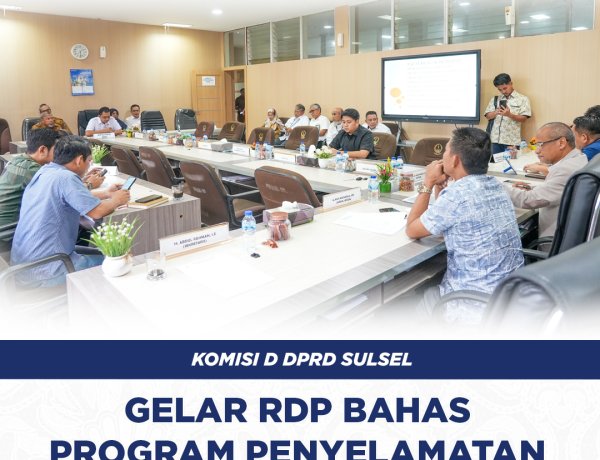 Komisi D DPRD Sulsel Gelar RDP Bahas Program Penyelamatan Danau Tempe
