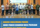 Dukung Swasembada Pangan, BBWS Pomjen Serahkan Hasil Pekerjaan Jiat Inpres no. 2 Tahun 2025