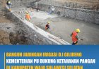 Bangunan Jaringan Irigasi D.I Gilireng Kementerian PU Dukung Ketahanan Pangan di Kabupaten Wajo Sulawesi Selatan